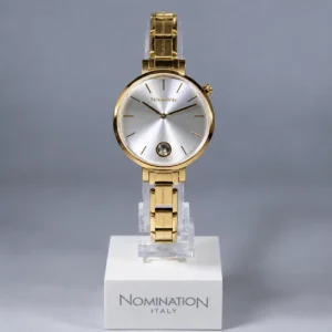 Reloj de acero dorado para mujer Nomination